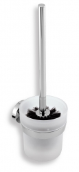 TOILET BRUSH AND HOLDER SET METALIA 11 CHROME-BLACK