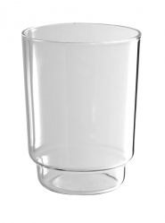 SPARE COTTON STICKS CONTAINER GLASS CLEAR