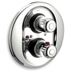 SHOWER THERMOSTATIC MIXER 3-WAY VALVE AQUAMAT CHROME