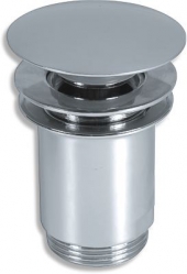 Drain plug for washbasin with overflow, chrome