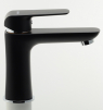 Wash basin mixer without pop-up waste, black matt #1