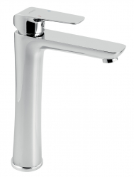 Wash basin mixer without pop-up waste