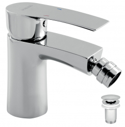 NOBLESS HEDA standing bidet mixer, pop-up waste, chrome