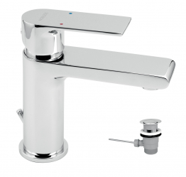 NOBLESS TREND standing washbasin mixer, pop-up waste, chrome