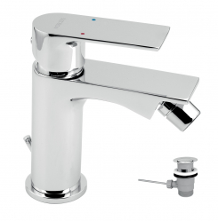 BIDET MIXER WITH POP-UP WASTE NOBLESS TREND CHROME