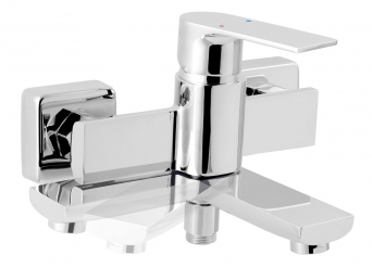 NOBLESS TREND wall-mounted bath mixer, swivel spout, chrome