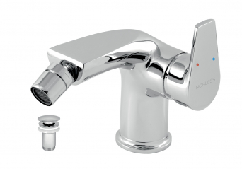 Bidet mixer with pop-up waste NOBLESS VISION X