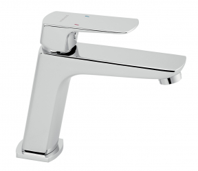 Wash basin mixer without pop-up waste