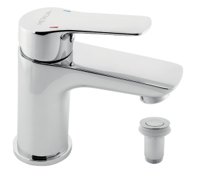 Wash basin mixer with pup-up waste Metalia 54, chrome