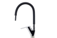 Sink mixer with black elastic spout Metalia 54, chrome #2