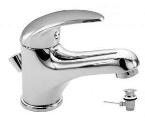 WASH BASIN MIXER WITH POP-UP WASTE METALIA 55 CHROME