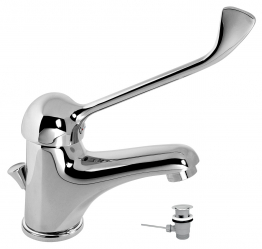 WASH BASIN MIXER WITH POP-UP WASTE MEDICAL METALIA 55 CHROME