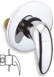 SHOWER BUILT-IN MIXER METALIA 55 CHROME