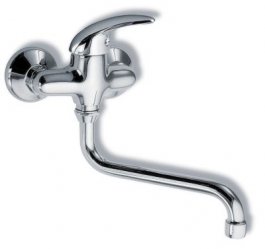 SINK BASIN MIXER 100 MM METALIA 55 CHROME