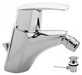 METALIA 56 standing bidet mixer, pop-up waste, chrome