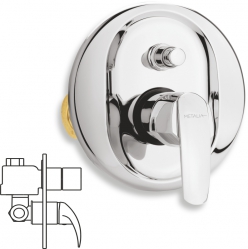 METALIA 56 2-functions concealed shower mixer, chrome