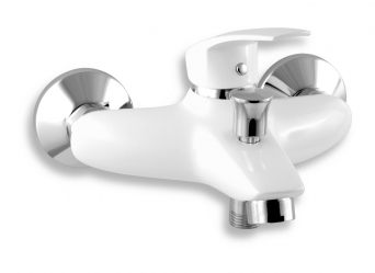 METALIA 57 Wall-mounted bath mixer, white