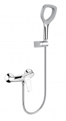 Wall mounted shower mixer with accesorries ECO+chrome