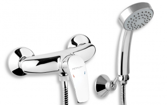 METALIA 57 wall-mounted shower mixer, chrome