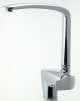 METALIA 57 standing sink mixer, folding under the window, chrome #1