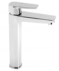 Wash basin mixer without pop-up waste