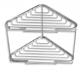 METALIA SHOWER double large corner rack, chrome