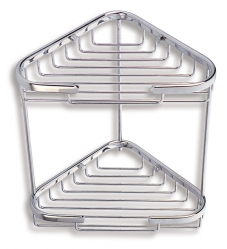 TWO-TIER CORNER RACK SMALL WIRE PROGRAMME CHROME