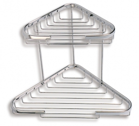 TWO-TIER CORNER RACK COMBINATED WIRE PROGRAMME CHROME