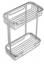 TWO-TIER RACK SMALL SHALLOW WIRE PROGRAMME CHROME