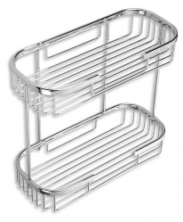 TWO-TIER RACK LARGE DEEP WIRE PROGRAMME CHROME