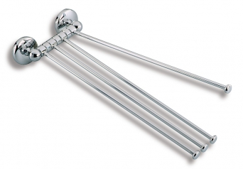 METALIA 1 tetra-arm towel rail, chrome