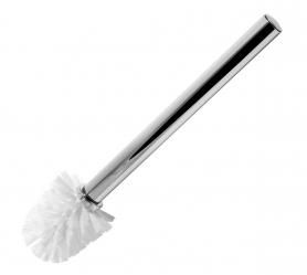 Toilet brush complete plastic - chrome