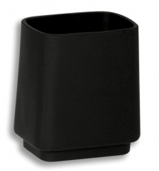 TOOTHBRUSH AND TOOTHPASTE HOLDER METALIA 4 BLACK-CHROME