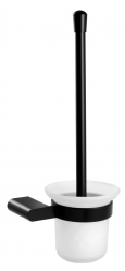 Toilet brush and holder set Titania Naty black