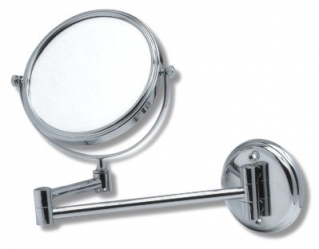 METALIA cosmetic mirror with arm, chrome