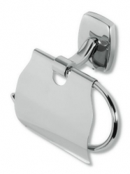 ORFEUS Toilet paper holder with cover, chrome