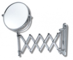 METALIA cosmetic extensible mirror, chrome