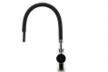 Sink mixer-elastic spout, chrome-black #2