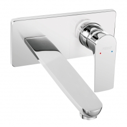 Concealed washbasin mixer, chrome