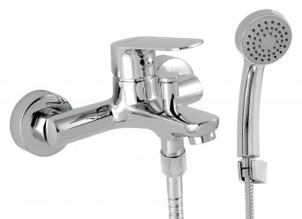 Wall-mounted bath mixer ECO, 150 mm, chrome