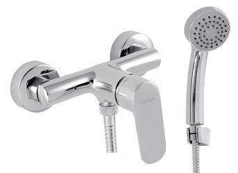 Wall-mounted shower mixer ECO, 150 mm, chrome