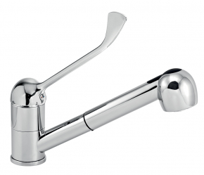 SINK TELESCOPIC MIXER MEDICAL LEVER TITANIA LUX CHROME