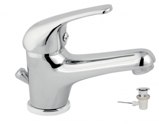 WASH BASIN MIXER WITH POP-UP WASTETITANIA IRIS CHROME