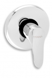 TITANIA IRIS NEW 1-function concealed shower mixer, chrome