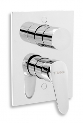 BUILT-IN BATH, SHOWER MIXER WITH DIVERTER TITANIA IRIS NEW