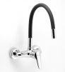 Sink mixer with elastic spout 150 mm, chrome-black #1