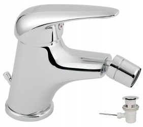 BIDET MIXER WITH POP-UP WASTE TITANIA HIT CHROM