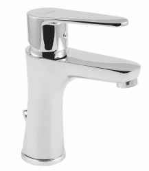 WASH BASIN MIXER WITHOUT POP-UP WASTE TITANIA FRESH CHROME