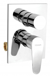 BATH SHOWER MIXER WITH DIVERTER TITANIA FRESH CHROME