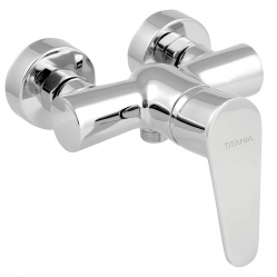 WALL MOUNTED SHOWER MIXER 100 CR TITANIA FRESH